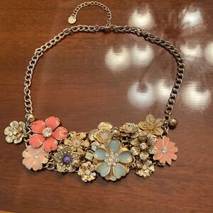 Floral Costume necklace by Talbots